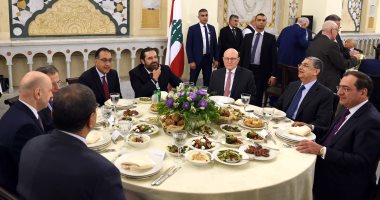  رئيس وزراء لبنان يقيم حفل عشاء على شرف نظيره المصرى 