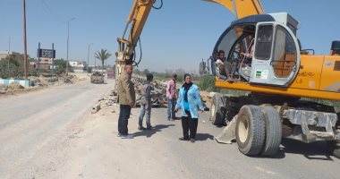 صور.. رفع كفاءة البنية التحتية بمدينة برج العرب بالإسكندرية