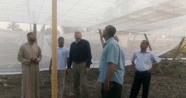 رئيس مدينة الطود يتفقد العمل بمشروع الصوب الزراعية بمساحة 25 فدان لدعم شباب المدينة