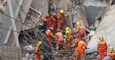 انهيار مبنى فى الصين ومصرع 5 وإنقاذ 14 آخرين من تحت الأنقاض