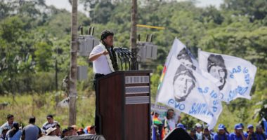صور.. أنصار الرئيس البوليفى إيفو موراليس يتظاهرون دعما لترشحة لولاية رابعة
