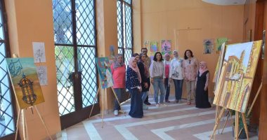 ختام دورات الرسم فى معرض رمضانيات فى مكتبة مصر الجديدة (صور)