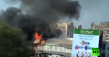 مصرع 17 شخصا فى حريق بمركز تسوق فى الهند.. فيديو