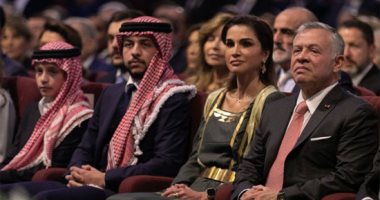 عاهل الأردن والملكة رانيا يشهدان الاحتفال الوطنى بعيد الاستقلال