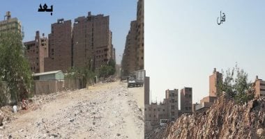محافظة الجيزة ترفع 500 نقلة مخلفات من منطقة كعابيش بالهرم
