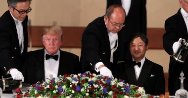 مأدبة عشاء رسمية بين الإمبراطور اليابانى ودونالد ترامب