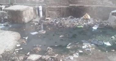 أهالى قرية برديس بمركز البلينا يعانون انتشار مياه الصرف الصحى