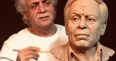نحات عراقى يصمم تمثالأ لزعيم الكوميديا عادل إمام 
