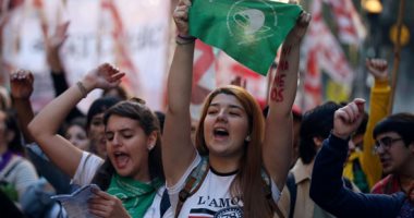 مظاهرات فى الأرجنتين للتنديد بالعنف ضد النساء
