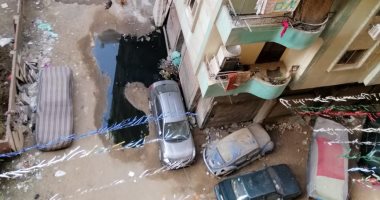 غرق شارع مسجد الوفاء بفيصل بمياه الصرف منذ أسبوعين