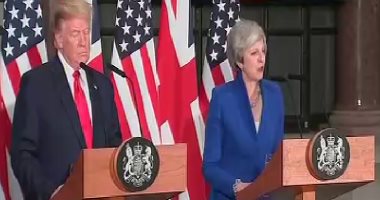 مسؤول بريطانى: ماى وترامب لا يعتزمان بحث الخلاف الدبلوماسى المتصاعد بينهما