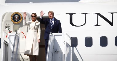 ترامب وزوجته يغادران بريطانيا بعد زيارة رسمية استمرت ثلاثة أيام