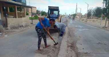 صور .. حملة نظافة فى شوارع بئر العبد بشمال سيناء
