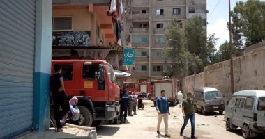 صور.. السيطرة على حريق بوحدة سكنية غرب الإسكندرية