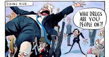 اعتراف مرشحى "المحافظين" بتعاطى المخدرات يطغى على كاريكاتير الصحف البريطانية
