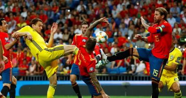 11 صورة تلخص ملحمة أسبانيا ضد السويد فى تصفيات يورو 2020
