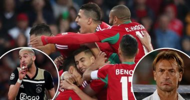 المغرب ترفع شعار النصر ضد ناميبيا فى أمم أفريقيا 2019