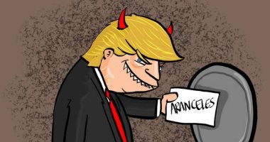 كاريكاتير .. صحيفة مكسيكية تسخر من ترامب وتشبهه بالشيطان