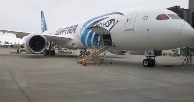 طائرة مصر للطيران الجديدة تقلع من "سياتل الأمريكية" فى طريقها لمطار القاهرة