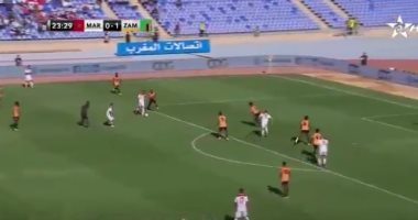 ملخص وأهداف مباراة المغرب ضد زامبيا الودية.. فيديو 