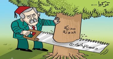 كاريكاتير الصحف الإماراتية.. أردوغان يهدم مدنية الدولة التركية لدعم الإخوان
