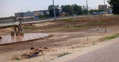 إعادة تأهيل مسطحات مدينة بئر العبد بسيناء لتحويلها لمساحات خضراء