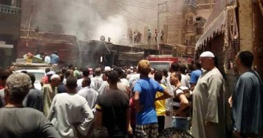 السيطرة على حريق فى حوش مواشى بمدينة إسنا دون مصابين 