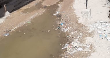 استمرار انتشار مياه الصرف الصحى بشارع جرجس حنا بعين شمس