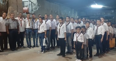 100 شاب وفتاة بكشافة مطرانية أبوتيج يشاركون في تأمين احتفالات دير الجنادلة