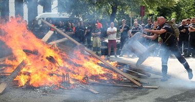 إضراب رجال الإطفاء فى بلجيكا للمطالبة بتحسين ظروف العمل
