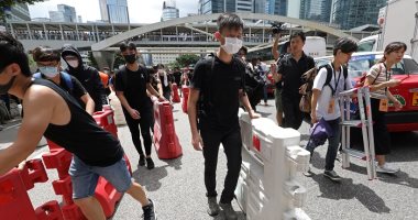 صور.. استمرار الاحتجاجات فى هونج كونج ضد قانون تسليم المتهمين للصين