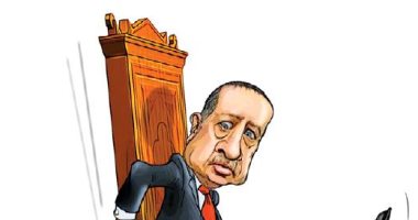 كاريكاتير إسرائيلى ساخرا من أردوغان: خسارة إسطنبول تكشف تحطم عرشه