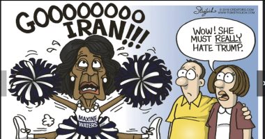 فى كاريكاتير يو إس نيوز.. مرشحة أمريكية للرئاسة تدعم إيران بسبب كرهها لترامب