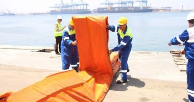 هيئة ميناء دمياط: تدريبات عملية لمكافحة التلوث البحرى 