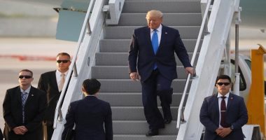 ترامب يصل كوريا الجنوبية ويأمل لقاء زعيم كوريا الشمالية