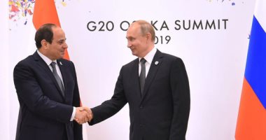 قمة العشرين ..الرئيس السيسى يلتقى نظيره الروسى بوتين  