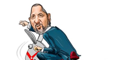 كاريكاتير إسرائيلى يسخر من عودة إيهود باراك للسياسة من جديد بعد اعتزاله