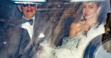 زواج كاثرين ماكفي و ديفيد فوستر في لندن..تعرف علي مصمم فستان زفافها