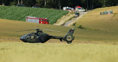 صور.. مصرع طيار فى تحطم طائرة عسكرية شمال ألمانيا