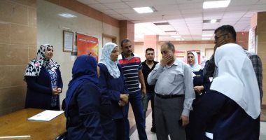 مدير التأمين الصحي يتفقد مستشفى العاشر من رمضان ومدرسة التمريض