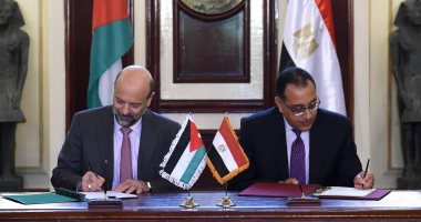 صور.. رئيسا وزراء مصر والأردن يشهدان توقيع عدد من مذكرات التفاهم