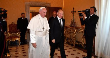 الرئيس الروسى فى زيارة خاطفة للفاتيكان للقاء مسئولين إيطاليين