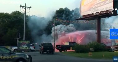 فيديو.. حريق بمتجر للألعاب النارية أثناء التحضيرات لعيد الاستقلال الأمريكى