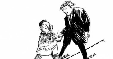 الباييس تنشر كاريكاتير عن اللقاء التاريخى بين ترامب وكيم جونج   