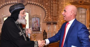 البابا تواضروس يلتقى  نائب رئيس اتحاد المصريين للخارج ويبحثان تنشيط السياحة الدينية