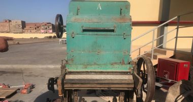 فيديو وصور.. أقدم ماكينة حليج أقطان فى العالم تعمل بمصر منذ 127عاما