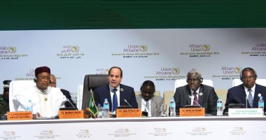 صور.. تفاصيل رئاسة السيسى لقمة الاتحاد الأفريقى الاستثنائية بالنيجر