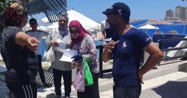 إنذار لكافتيريات الشاطئ بالإسكندرية للالتزام بصوت السماعات