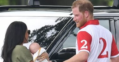 ميجان ماركل تصطحب مولودها أرتشى لمشاهدة الأمير هارى فى مباراة بولو.. صور