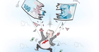 كاريكاتير.. أردوغان المتهور أطاح بالليرة التركية واقتصاد بلاده